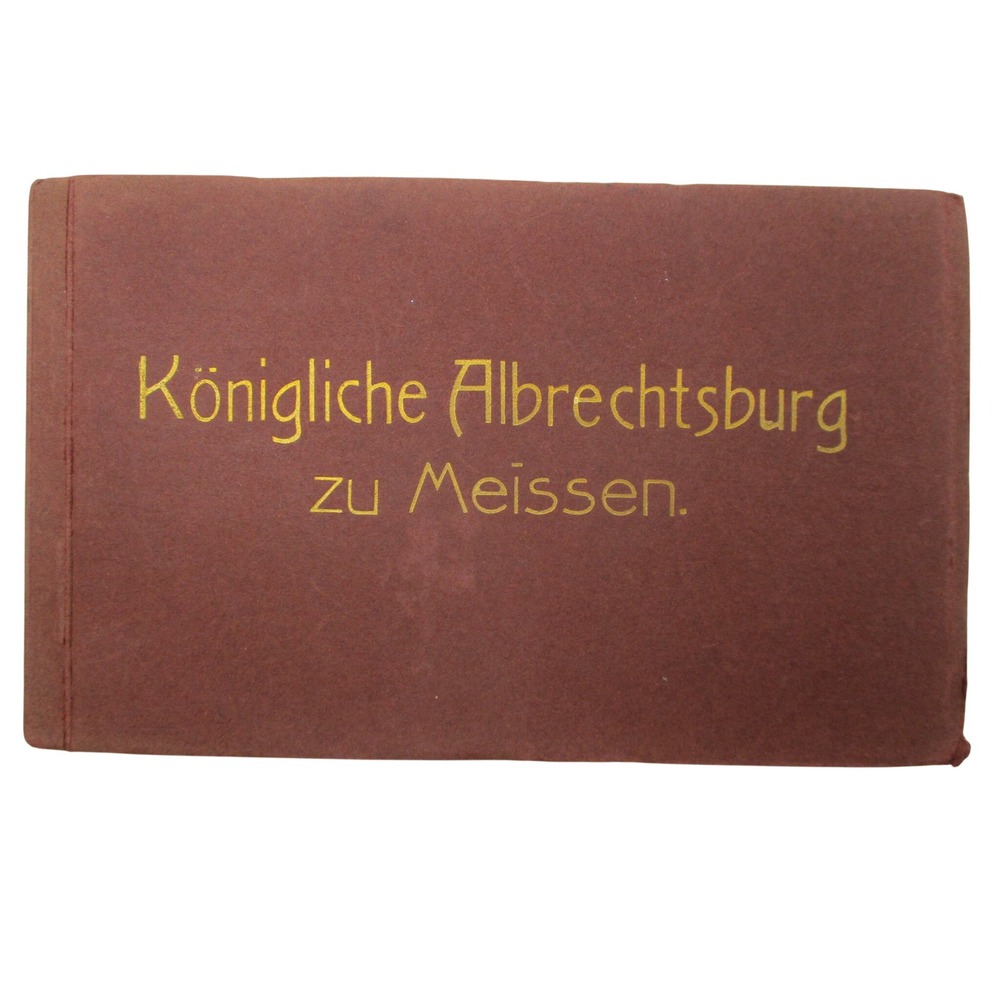 antique Konigliche Albrechtsburg zu Meissen Postcard Booklet German Saxony Castl
